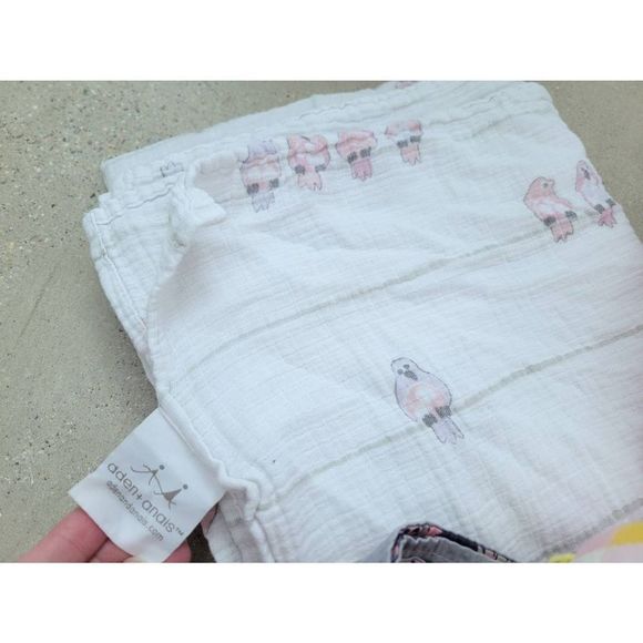 Baby Girl Bundle Aden + Anais Muslin Blanket Carseat Canopy Carseat Cover Sheet - Picture 2 of 3